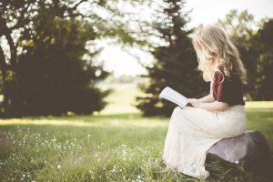 woman reading
