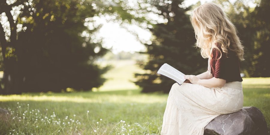 woman reading