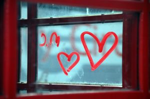 hearts in the window