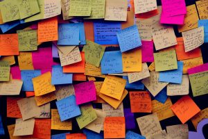 post-it notes with resolutions
