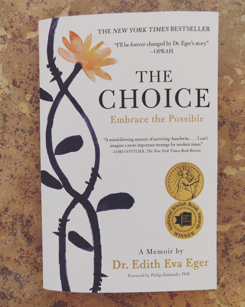 The Choice book cover by Dr. Edith Eger
