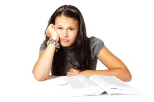 girl worried about grades